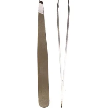 Péče o řasy a obočí PREMIUM LINE MADE IN SOLINGEN Pinzeta kosmetická plochá nerezová