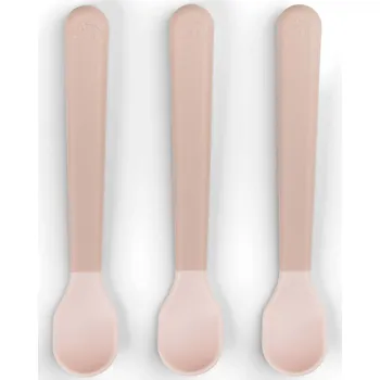 DONE BY DEER Foodie dětské lžičky - růžové