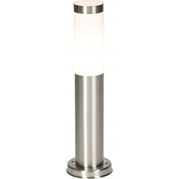 Stojací lampa Osvětlovací sloupek kulatý QAZQA patice E27, 45 cm, šedý