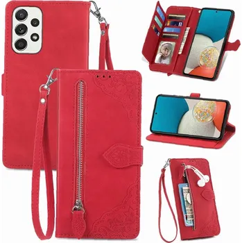 Pouzdro na mobilní telefon Flipové pouzdro pro Samsung Galaxy A53 5G červené