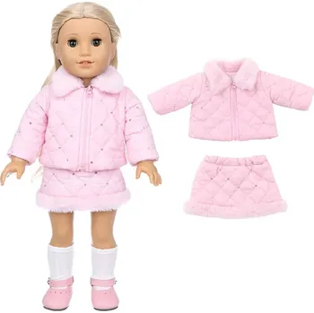Doplněk pro panenku Sety oblečení pro panenku American girl a Baby Born Varianta: růžový set (c12)
