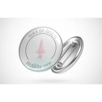 Placka pro prvňáky startující raketa Průměr placky: 25 mm