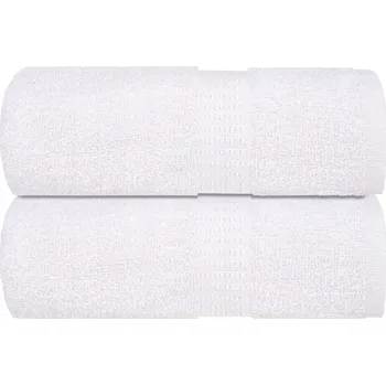 Utěrka Ručníky, 2 ks, bílé, 15x21 cm, 360 g/m2, bavlna 100%