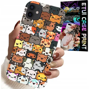 Pouzdro na mobilní telefon POUZDRO NA IPHONE 12 - ZADNÍ KRYT S ROZTOMILÝMI KOČIČKAMI, KOČKAMI, KRYT