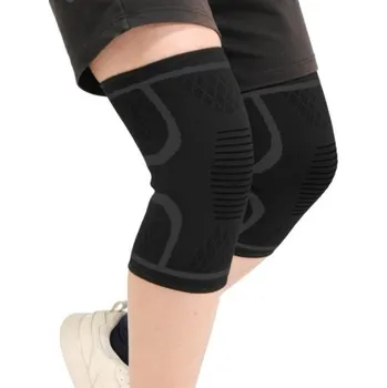 Kompresní bandáž na koleno – sportovní stabilizátor L (40–45 cm), černý