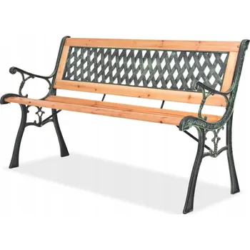 Zahradní lavice Lavička s opěradlem, dřevěná, 122 x 51 cm