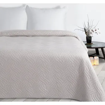 Přehoz na lůžko Přehoz 220x240 cm s geometrickým vzorem, béžový