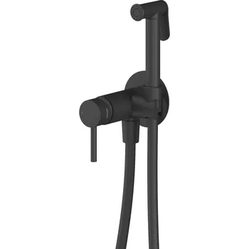 Vodovodní baterie Ravak BM 057.20BLM.+S Podomítková bidetová baterie s tělesem, se setem, černá matná