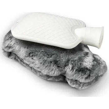 Termofor Fellhof Velký termofor s potahem z jehněčí merino kožešiny Barva: šedá