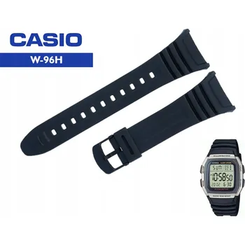 Řemínek na hodinky CASIO řemínek k hodinkám W-96H ORIGINÁL černý _