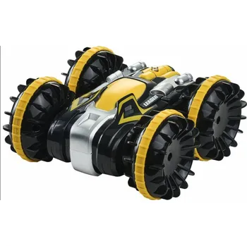 RC model auta Vevor Obojživelné RC auto na dálkové ovládání, vodotěsné, otočné o 360 ° , žluté