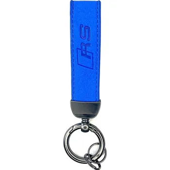 Tuning Mjakes klíčenka přívěsek semiš modrá pro vozy AUDI RS