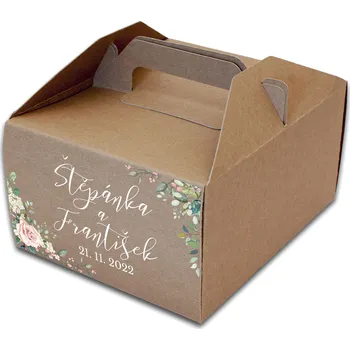 Krabička na výslužku Výslužková krabička květinová
