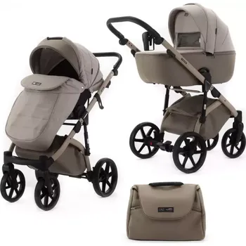 Kočárek ADAMEX Kočárek kombinovaný Nola Natura Cappuccino