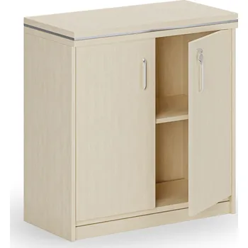 Kancelářská sestava Kancelářská skříň ARRISTO LUX, 800 x 400 x 836 mm, bříza