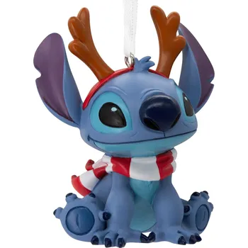 Vánoční ozdoba - Stitch s parohy