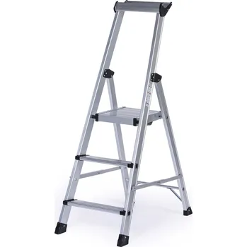 Schůdek Jednostranné hliníkové schůdky PROFI s poličkou, 1x3 stupně, výška 0,68 m