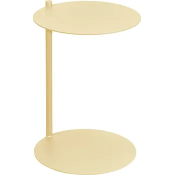 Toaletní stolek noo.ma Žlutý kovový odkládací stolek Ande 40 cm
