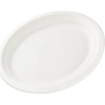 Talíř Groupe Guillin Talíř z cukrové třtiny oválný 32 cm, 50 ks