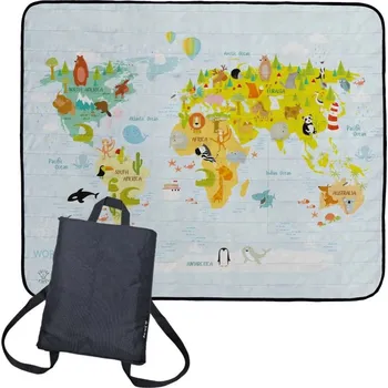 Pikniková deka Butter Kings Pikniková deka batoh World map
