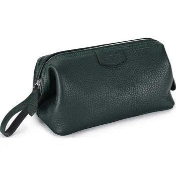 Truefitt & Hill Gentleman's Washbag, kožená kosmetická taška zelená