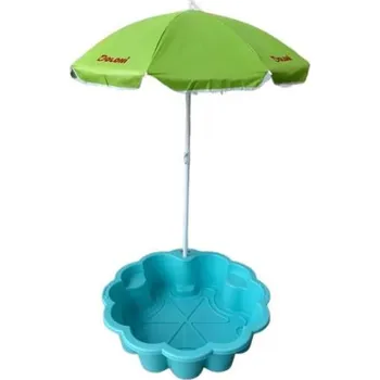 Hra na zahradu Doloni Pískoviště květ se slunečníkem tyrkysová