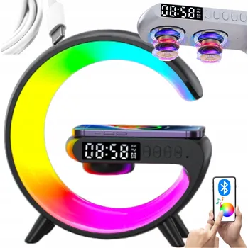 Lampička Stolní lampa Owen LAMPKA LED NOČNÍ RGB černá, výkon až 15 W