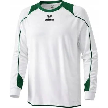 Dámské tričko Sportovní tričko Erima bílo-zelené s dlouhým rukávem, velikost vel.