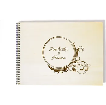 Fotoalbum Svatební fotoalbum zdobný kruh