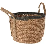 H&L Rona z mořské trávy 33 × 33 × 27 cm, přírodní/černý