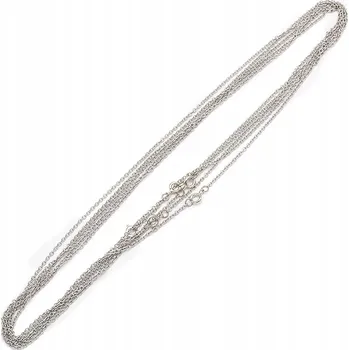 Náhrdelník Základ pro Náhrdelník Řetízek z Chirurgické Ocel, Základ se Zapínáním, 50 cm, 5 ks