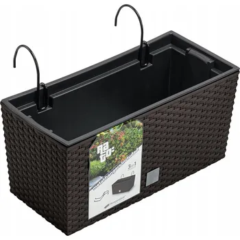 Květináč Béžový plast Květináč Prosperplast 40 cm x 18,5 x 19,5 cm