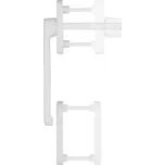 Blaugelb Balkonová klika FGS 1758 venkovní nízká, bílá