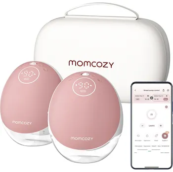 Odsávačka mléka Momcozy M9 Hands-Free Red Double Packs