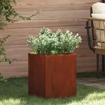 vidaXL Zahradní pěstebník Povětrnostně odolná ocel 32 x 32 x 40 cm [876349]