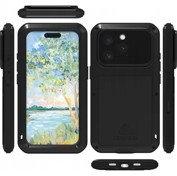 Pouzdro na mobilní telefon Zadní Kryt LOVE MEI pro Apple iPhone 16 Pro, černý