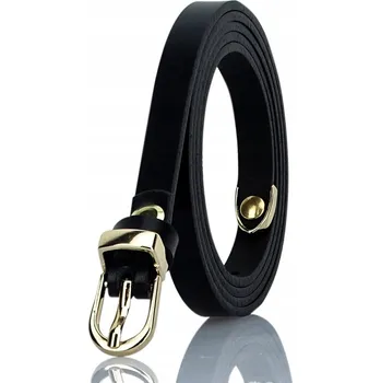 Opasek Pásek Gracio ČERNÁ kůže PŘÍRODNÍ KŮŽE