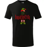 Vánoční dětské tričko elfí bratříček Barva: Černá, Velikost: 6