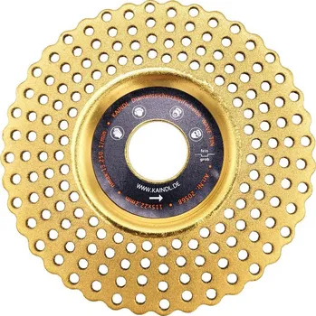 Řezný kotouč Diamantový brusný kotouč WAVE TIN O 115x22,2mm Kaindl
