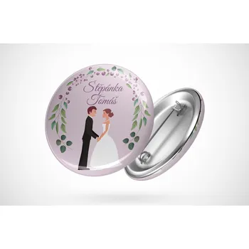 Svatební placka arónie Průměr placky: 25 mm