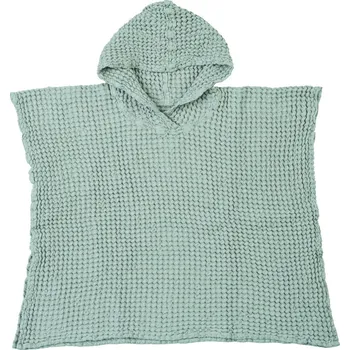 Dámský župan Tutti Froté Ó Froté Dětské vaflové pončo s kapucí 400 gsm zelené