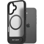 AlzaGuard Matte Case with Stand Compatible with MagSafe for iPhone 17 černý