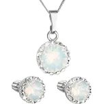 EVOLUTION GROUP 39352.7 bílá opál s krystaly Swarovski® (stříbro 925/1000; 3 g)