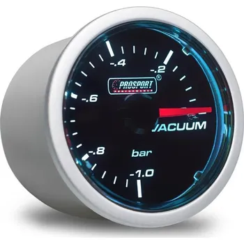 Prosport Performance Přídavný budík řady Smoke, měřená hodnota podtlak