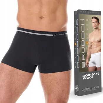 Pánské vlněné termoaktivní boxerky BRUBECK MERINO WOOL - XXL