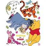 DKS1086 Samolepicí dekorace WINNIE THE POOH 30 x 30 cm