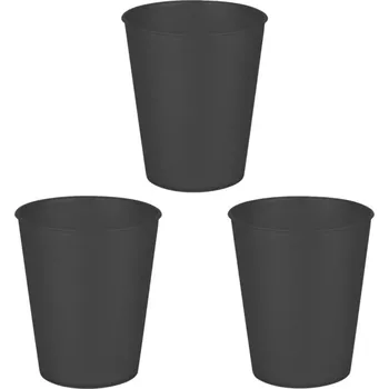 Kojenecká láhev GODAN Plastový párty kelímek černý/silvestr 250 ml, 3 ks