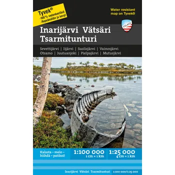 Inarijärvi, Vätsäri & Tsarmitunturi - turistická mapa Kniha