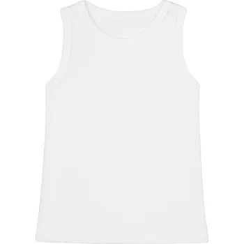 Dívčí tílko TuSzyte | Dívčí bílé tílko, bavlna , produkt PL VEL. 128