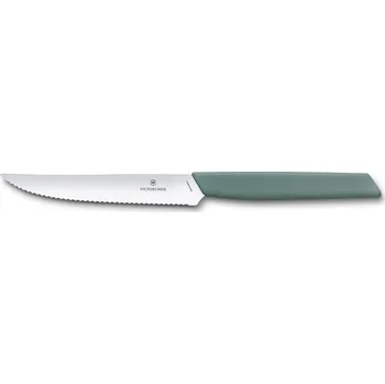 Kuchyňský nůž Victorinox Swiss Modern Steakový nůž 12 cm šalvějově zelený